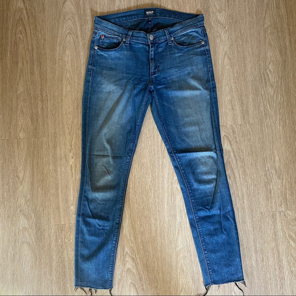 Hudson Jeans Krista Ankle Super Skinny w/Raw Hem